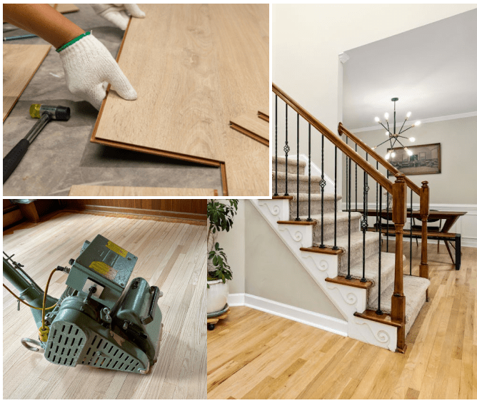 Flooring Installation, Stairs and Handrails