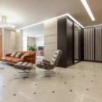 Flooring and Tile flooring on the living room